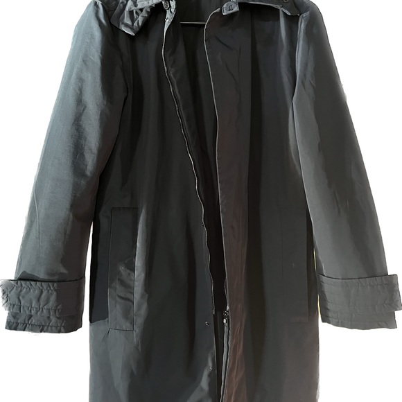 Zegna Sport trench coat, lined, detachable hood, EUC, size Medium - Picture 1 of 8